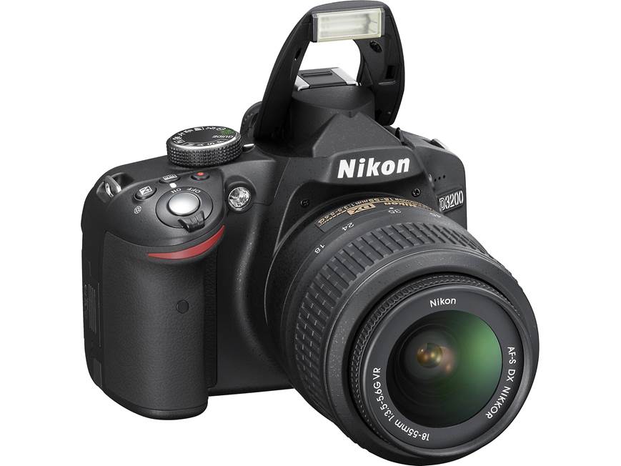 Nikon D3200 Kit (Black) 24-megapixel DSLR w/18-55mm DX VR lens
