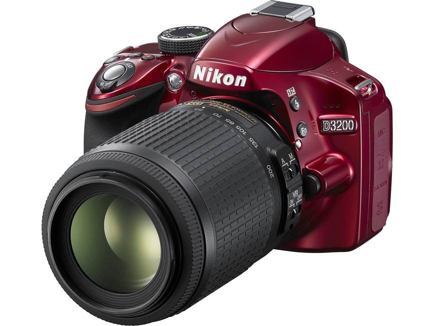 Nikon D3200 Kit (Red) 24-megapixel DSLR w/18-55mm DX VR lens (Red