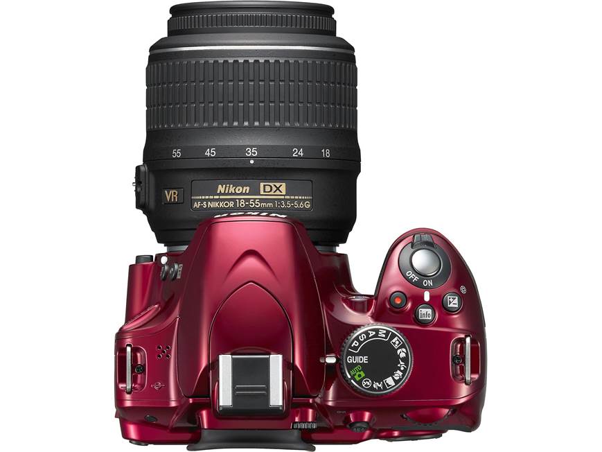 Nikon D3200 Kit (Red) 24-megapixel DSLR w/18-55mm DX VR lens (Red