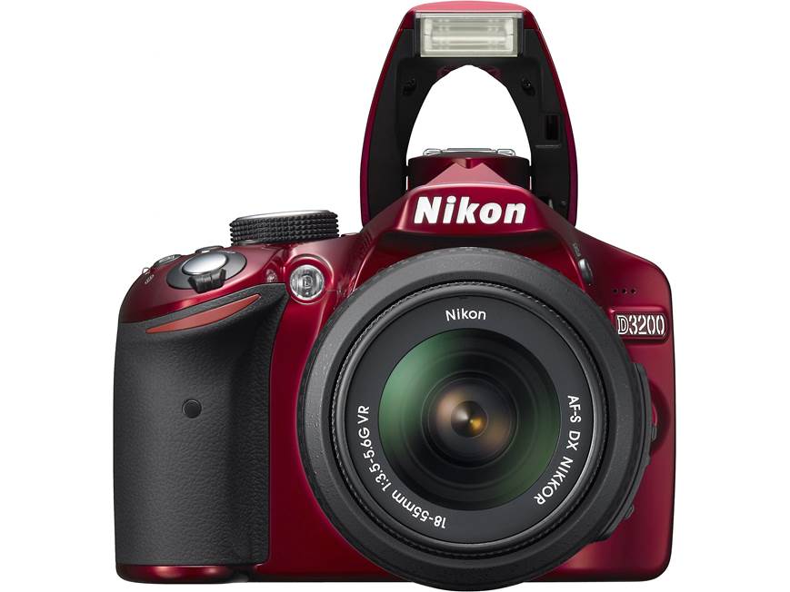Nikon D3200 RED レンズ4本 Nikon D3200 Kit (Red) 24-megapixel DSLR w/18-55mm DX VR lens (Red