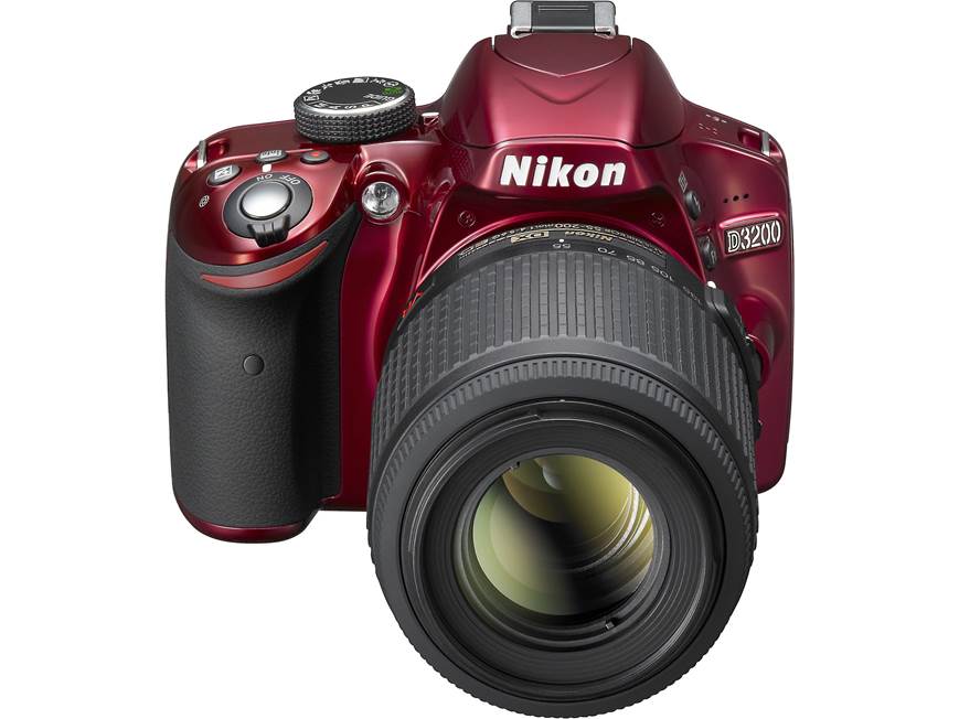Nikon D3200 Kit (Red) 24-megapixel DSLR w/18-55mm DX VR lens (Red