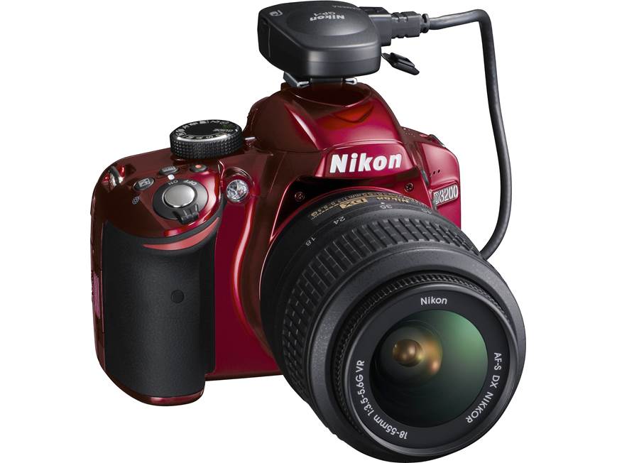 Nikon D3200 Kit (Red) 24-megapixel DSLR w/18-55mm DX VR lens (Red