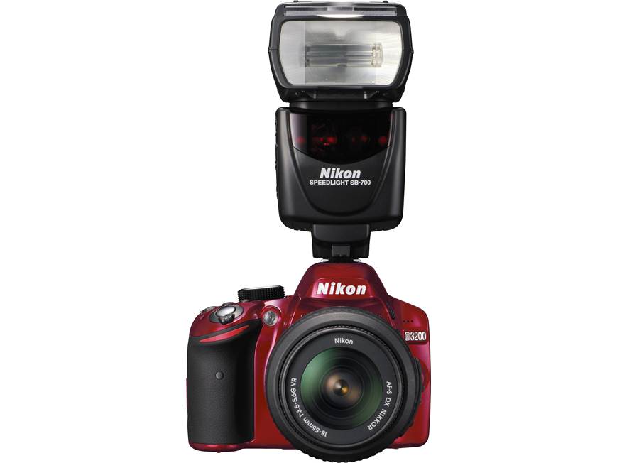 Nikon D3200 Kit (Red) 24-megapixel DSLR w/18-55mm DX VR lens (Red