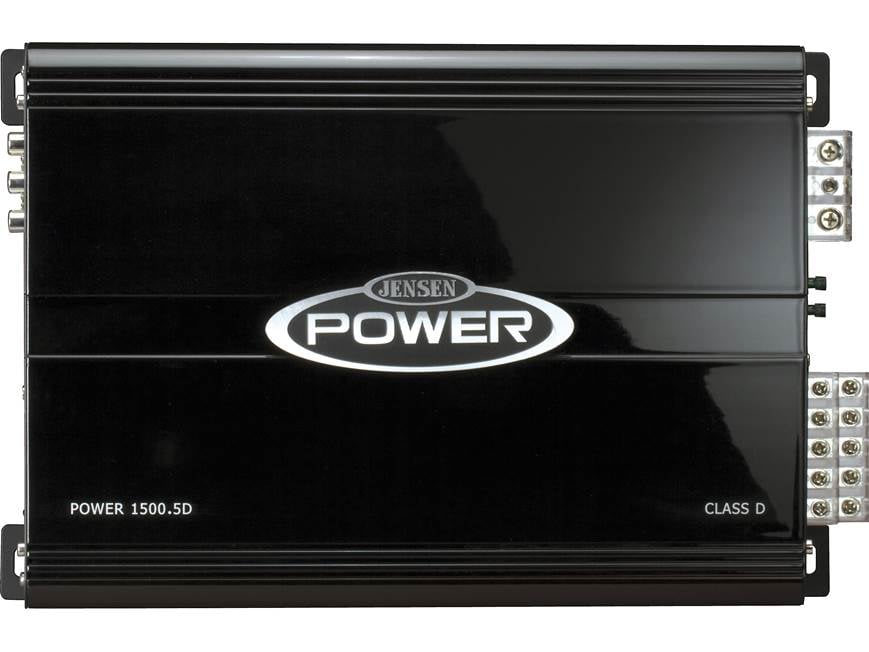 Jensen POWER 1500.5D 5-channel car amplifier — 58 watts RMS x 4 at