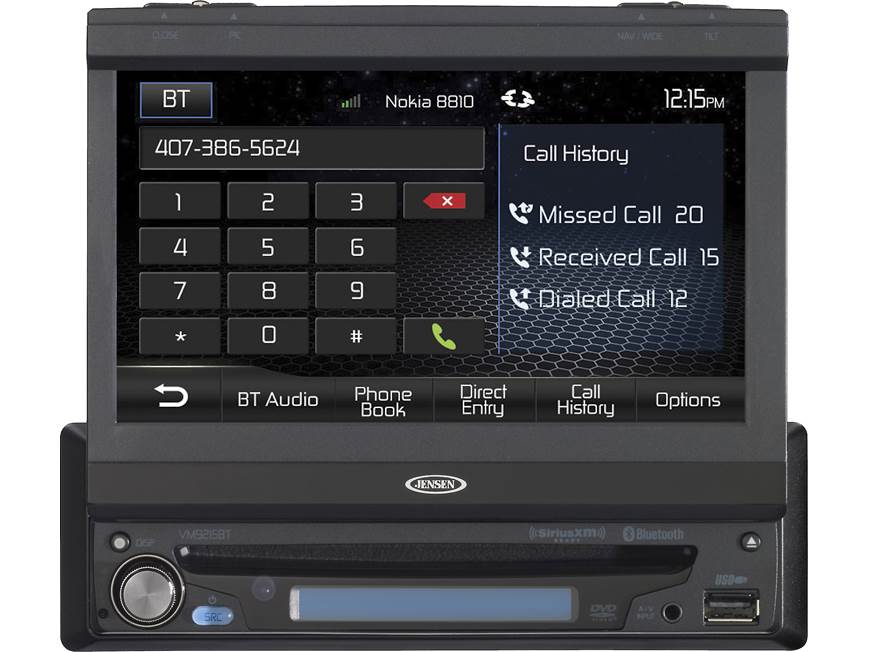 Jensen VM9215BT DVD receiver at Crutchfield