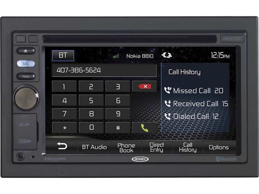 Jensen VM9225BT DVD receiver at Crutchfield