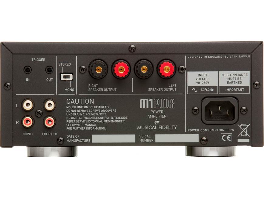 Musical Fidelity M1 PWR 2-channel power amplifier at Crutchfield