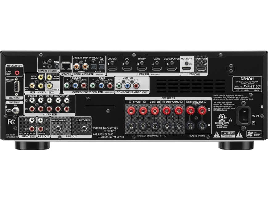 Denon AVR-2313CI 7.2-channel home theater receiver with Apple