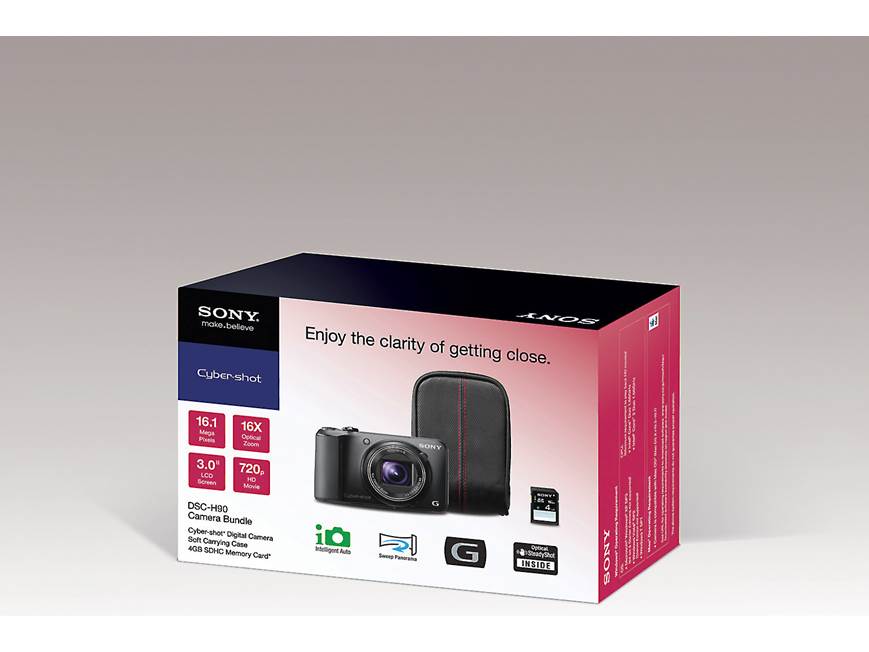 Sony Cyber-Shot® DSC-H90 Bundle 16.1-megapixel/16X optical zoom