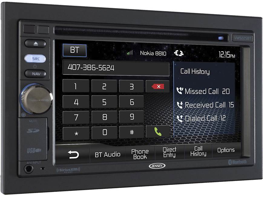 Jensen VM9225BT DVD receiver at Crutchfield