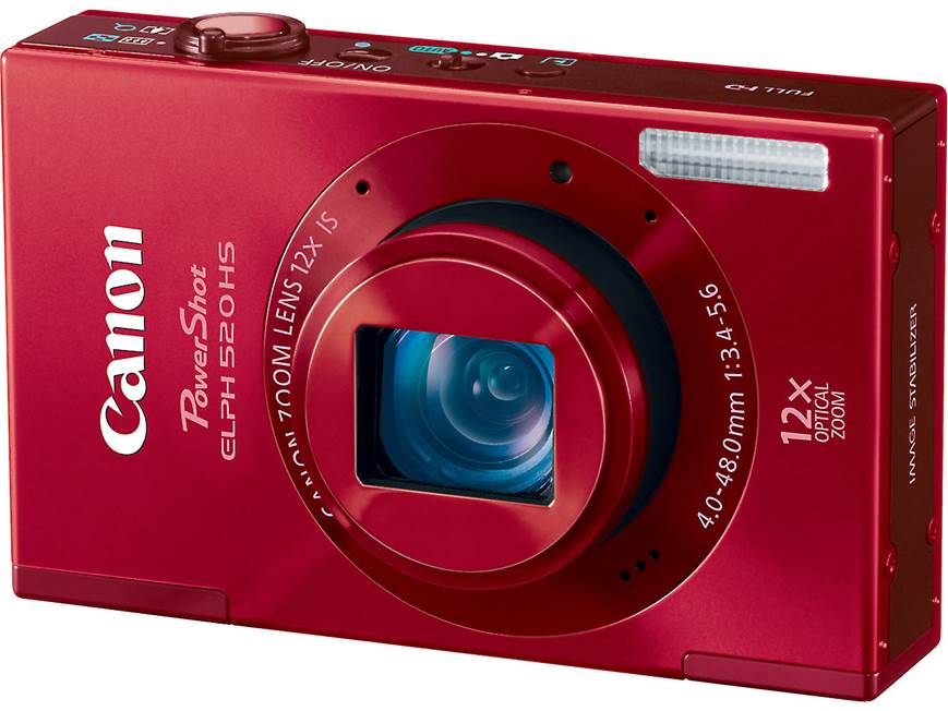 Canon PowerShot Elph 520 HS (Red) 10.1-megapixel digital camera