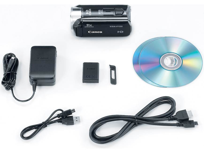 Canon VIXIA HF R300 High-definition camcorder at Crutchfield