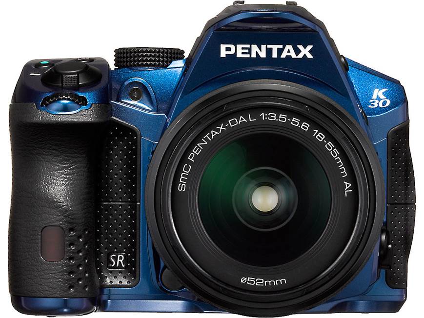 PENTAX K-30 3X Zoom Kit (Blue) Rugged 16-megapixel digital SLR
