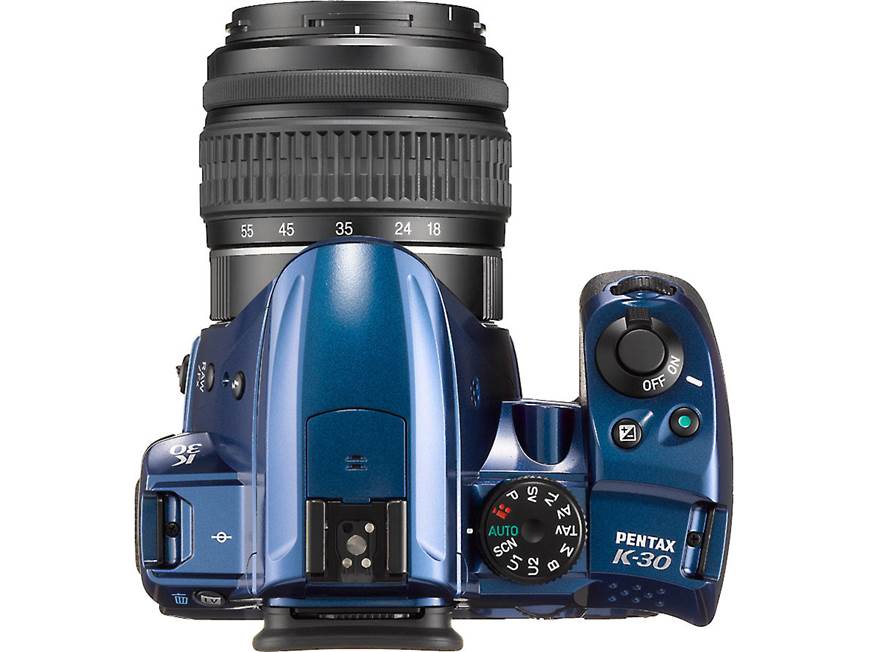 PENTAX K-30 3X Zoom Kit (Blue) Rugged 16-megapixel digital SLR