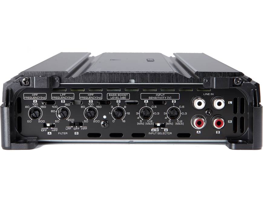 Kenwood Excelon X450-4 4-channel car amplifier — 60 watts RMS x 2