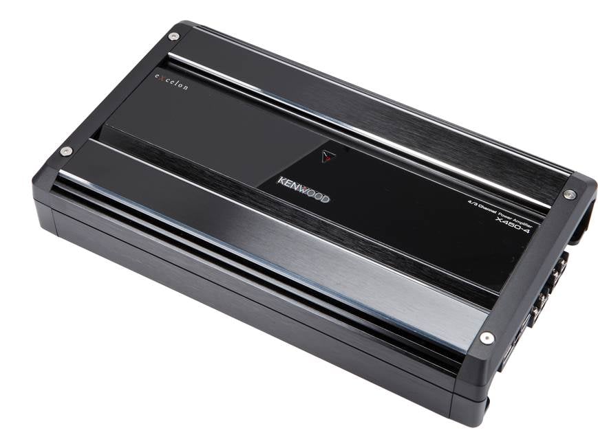 Kenwood Excelon X450-4 4-channel car amplifier — 60 watts RMS x 2