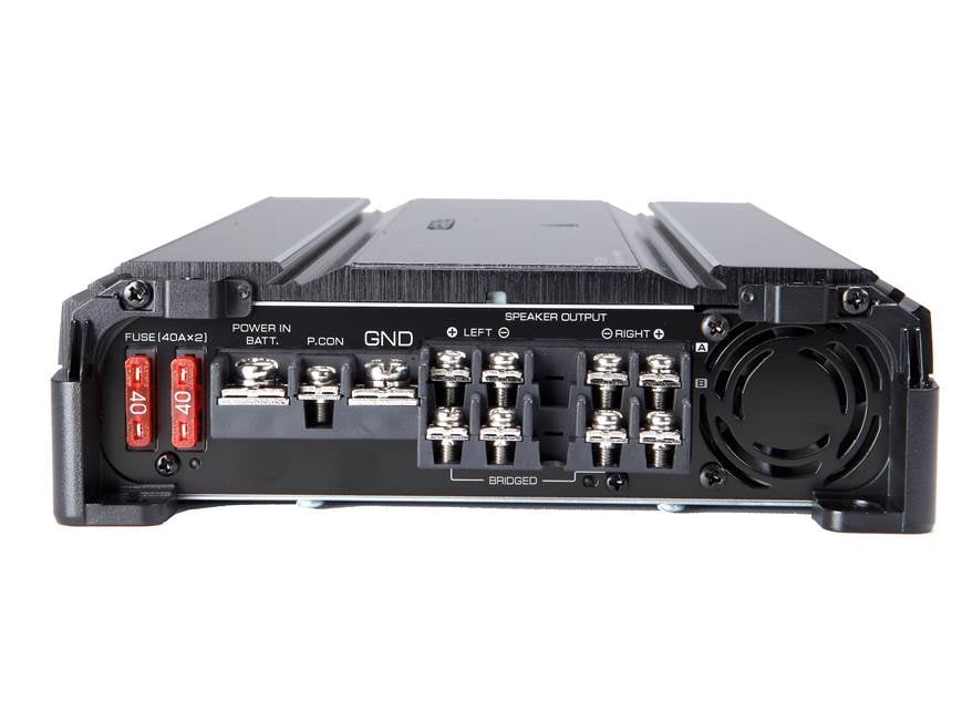 Kenwood Excelon X450-4 4-channel car amplifier — 60 watts RMS x 2