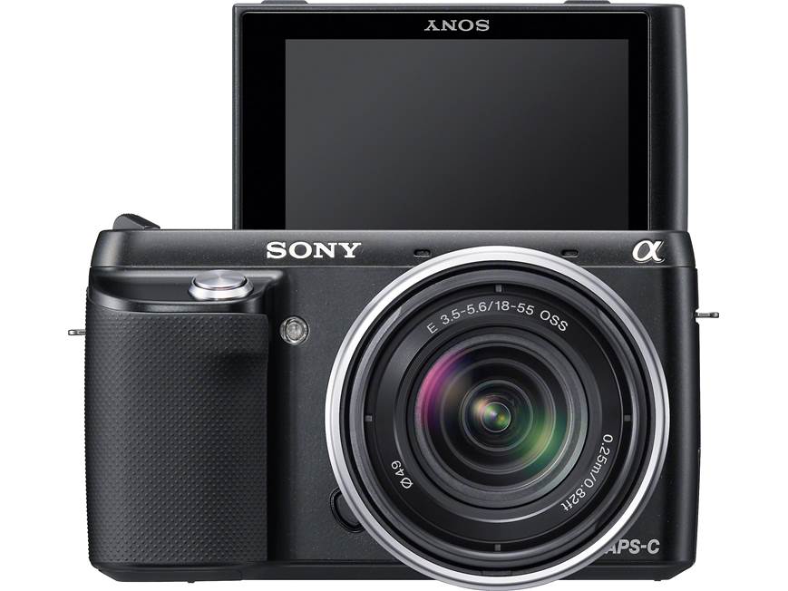 Sony Alpha NEX-F3 (Black) 16-megapixel digital camera with 180