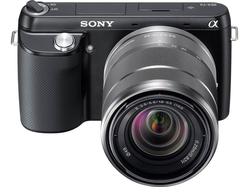 Sony Alpha NEX-F3 (Black) 16-megapixel digital camera with 180