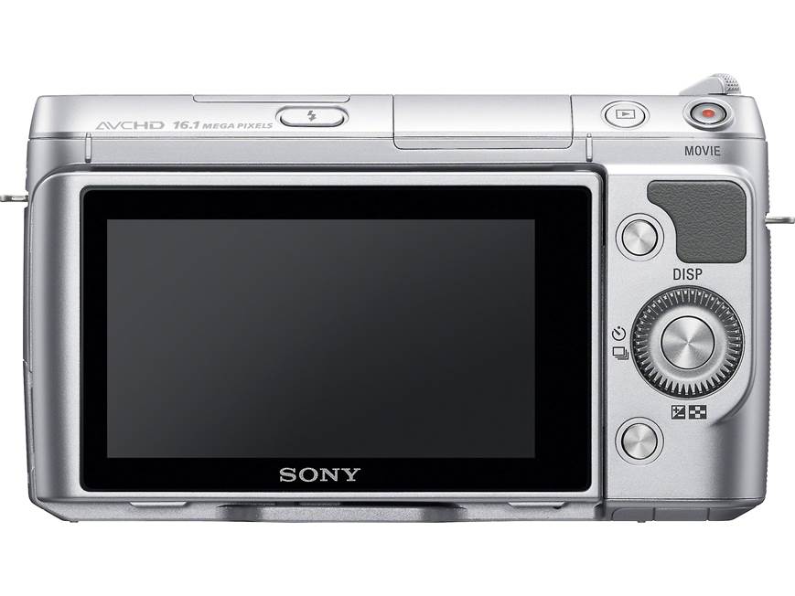 Sony Alpha NEX-F3 (Silver) 16-megapixel digital camera with 180