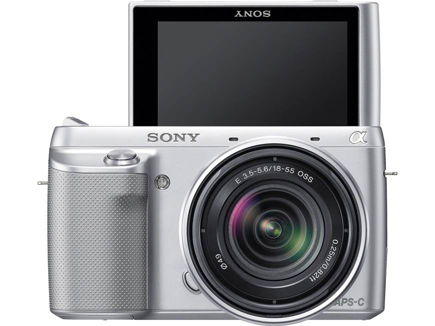 Sony Alpha NEX-F3 (Silver) 16-megapixel digital camera with 180
