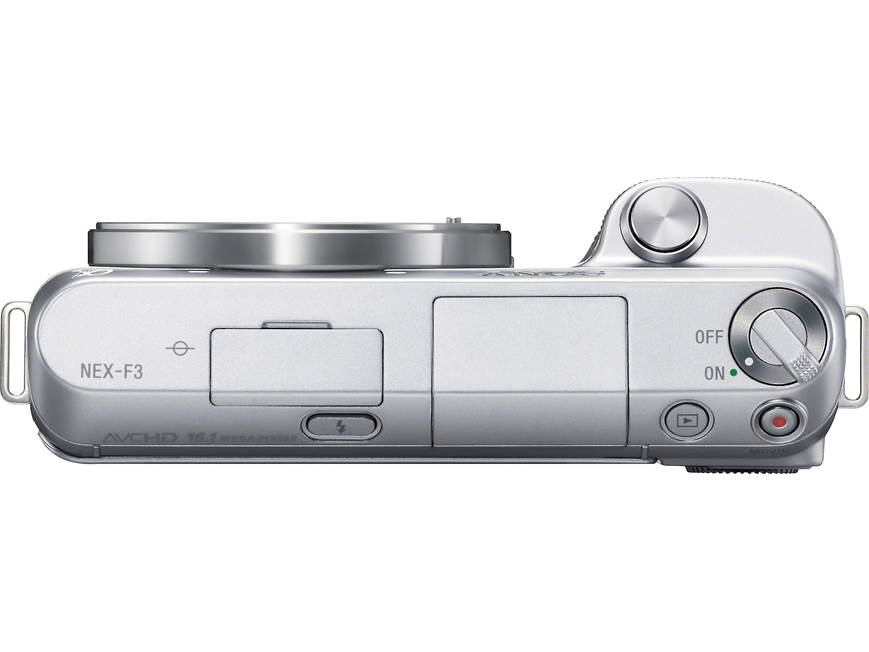 Sony Alpha NEX-F3 (Silver) 16-megapixel digital camera with 180