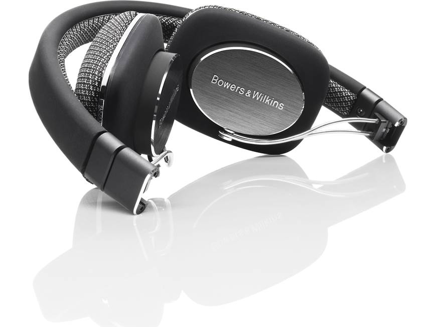 Bowers & Wilkins P3 (Black) Portable, folding on-ear headphones