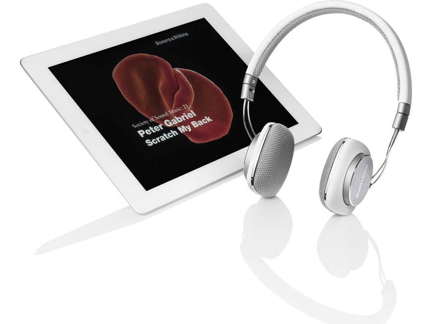 Bowers & Wilkins P3 (White) Portable, folding on-ear headphones