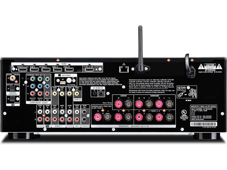 Sony STR-DN1030 7.2-channel home theater receiver with Wi-Fi