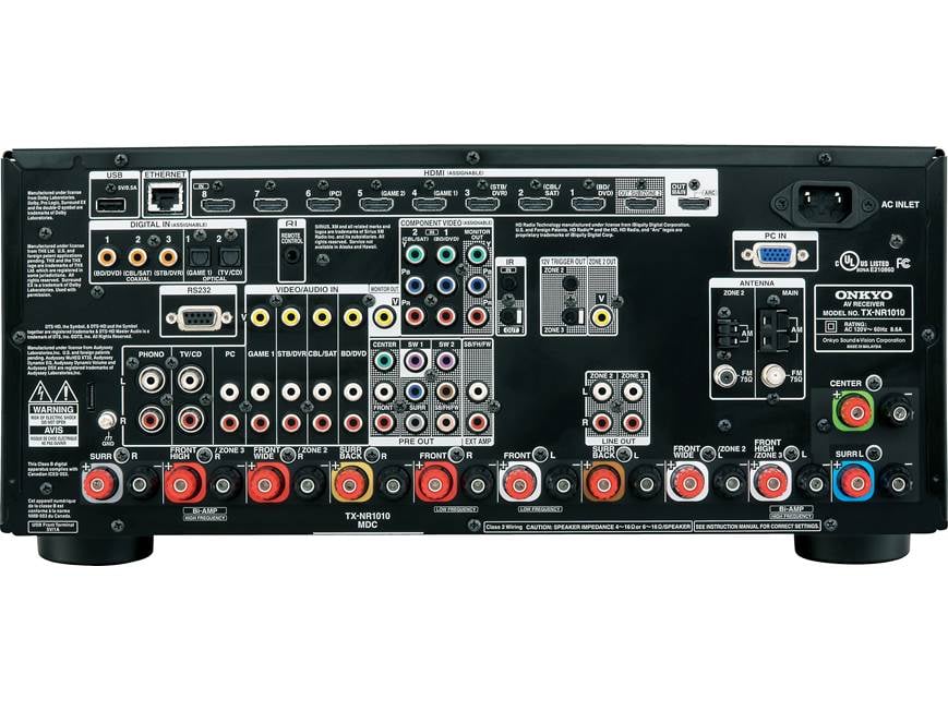 Onkyo TX-NR1010 7.2-channel home theater receiver, Internet-ready