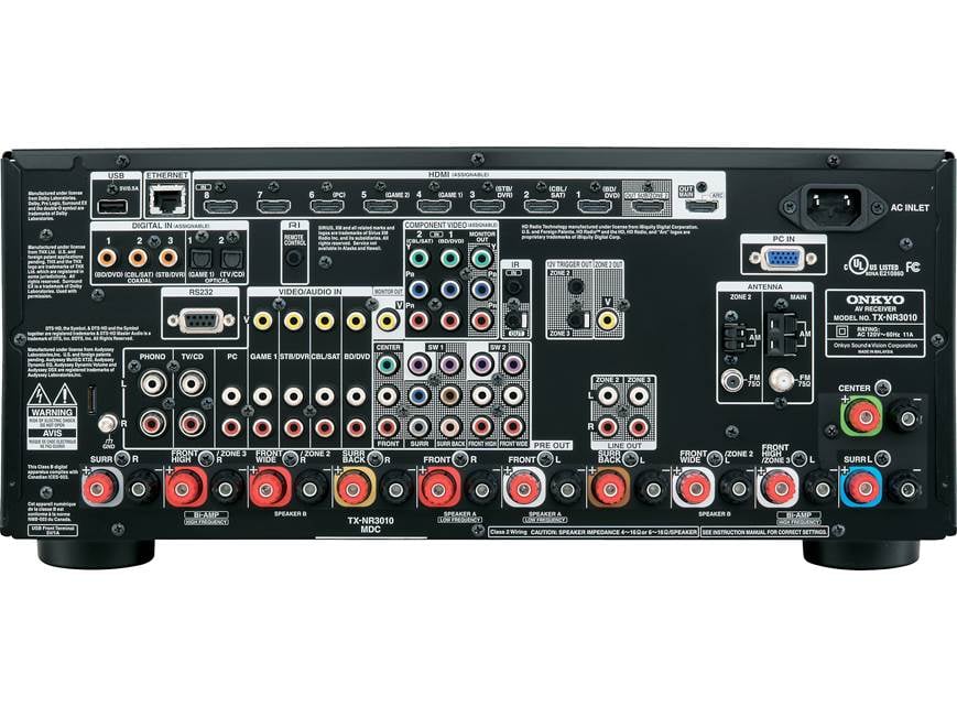 Onkyo TX-NR3010 9.2-channel home theater receiver, Internet-ready