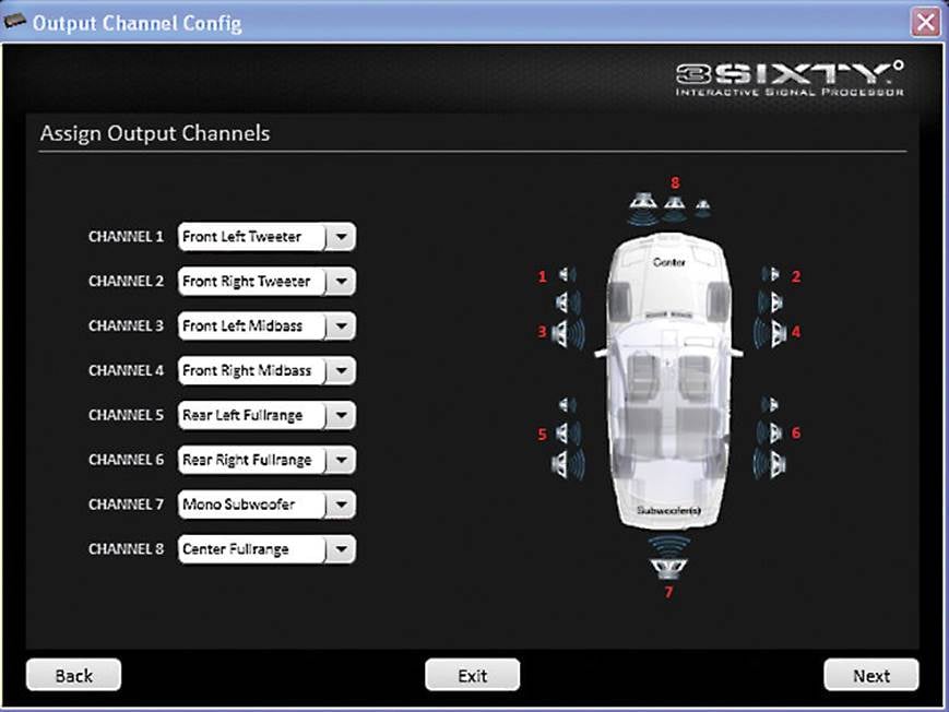 Rockford Fosgate 3Sixty.3 Programmable 8-channel digital signal