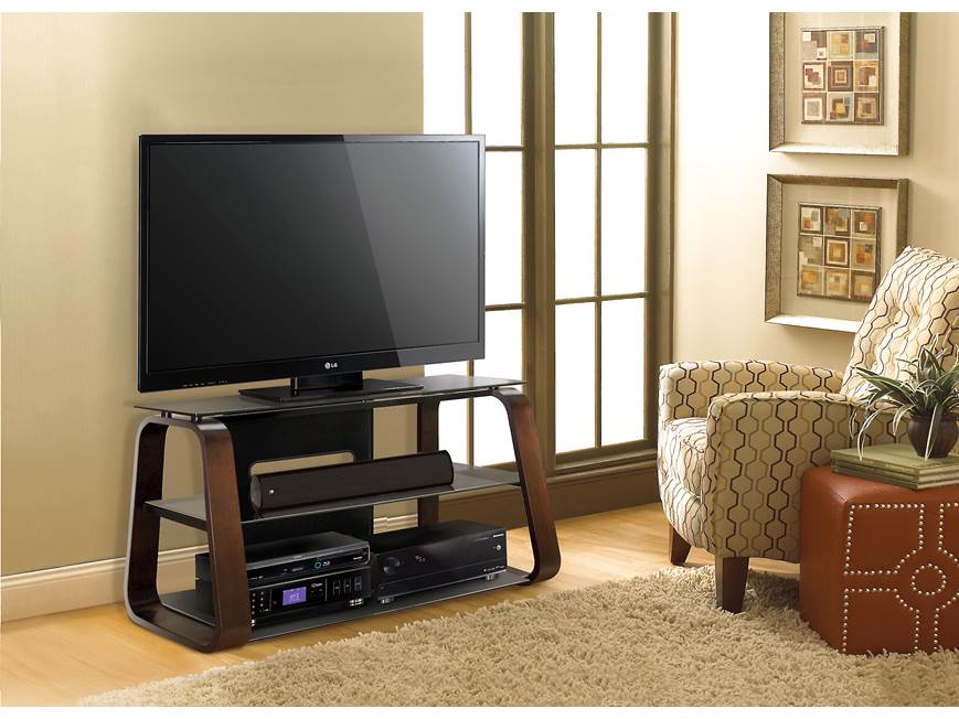 Bell'O CW349 Curved wood audio/video stand for TVs up to 55