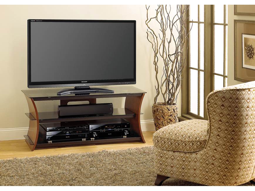Bell'O CW356 Curved wood audio/video stand for TVs up to 60