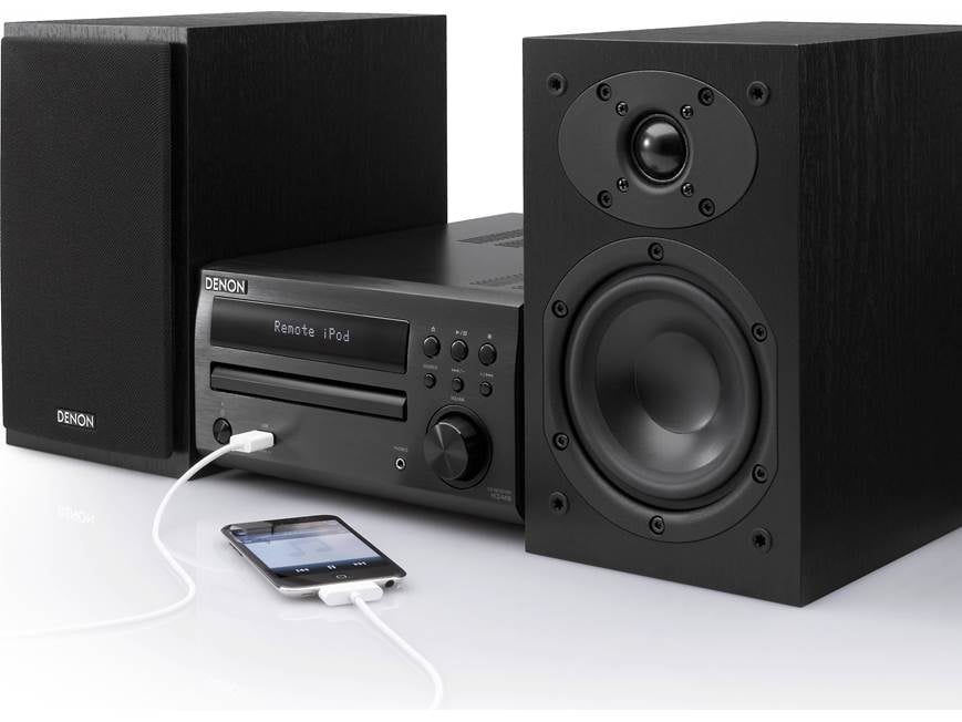 Denon D-M39S CD/FM micro desktop stereo system at Crutchfield