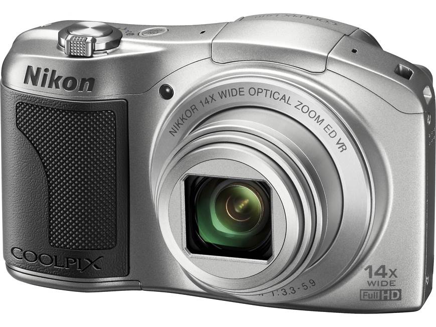 Nikon Coolpix L610 (Silver) 16-megapixel digital camera with 14X