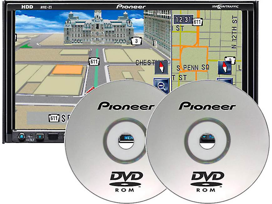ボディナビゲーション DVD Pioneer CNDV-110HD Map Update Discs Update your AVIC-Z Series