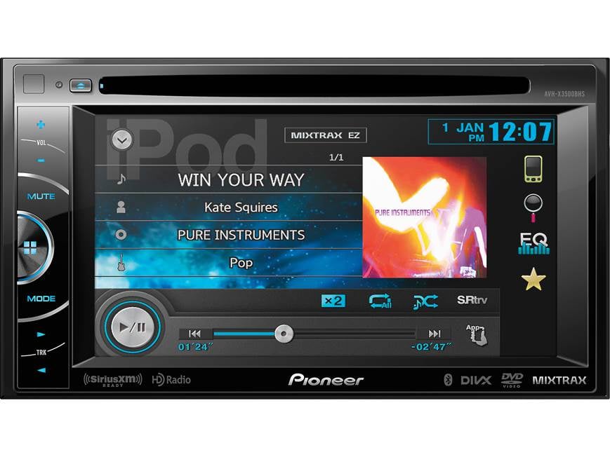 Pioneer AVH-X3500BHS DVD receiver at Crutchfield