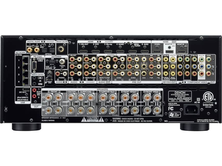 Denon AVR-4520CI 9.2-channel home theater receiver with Apple