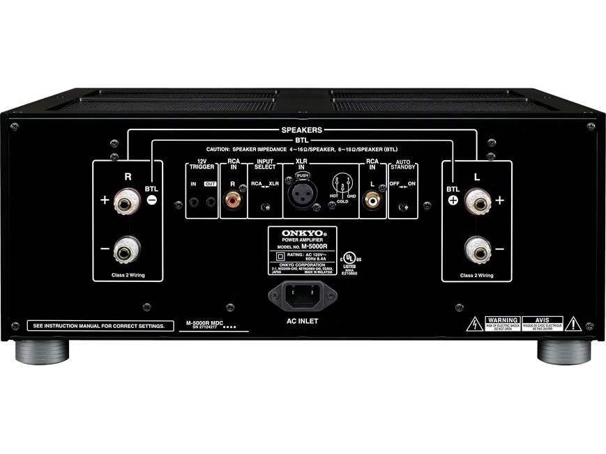 Onkyo M-5000R Stereo power amplifier at Crutchfield