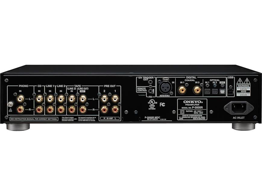 Ｐ--3000R onkyo　傑作プリアンプ Onkyo P-3000R Stereo preamplifier with built-in DAC at Crutchfield