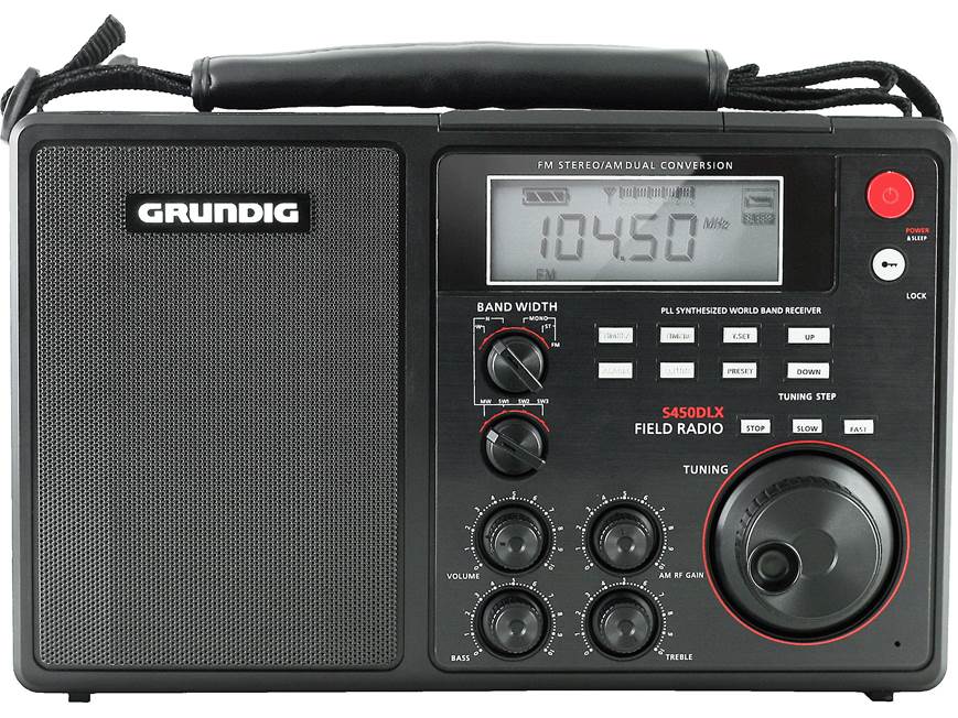 Grundig S450DLX Portable AM/FM/shortwave field radio at Crutchfield