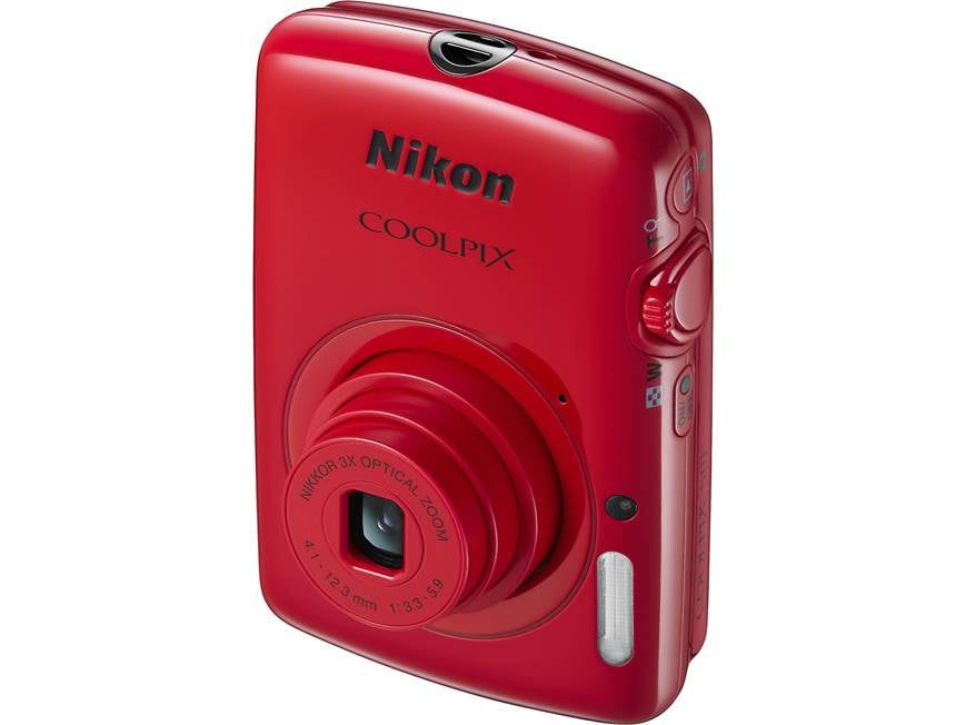 Nikon COOLPIX S01 red（ニコン クールピクス） ケース付き Nikon Coolpix S01 (Red) Ultra-compact 10.1-megapixel digital