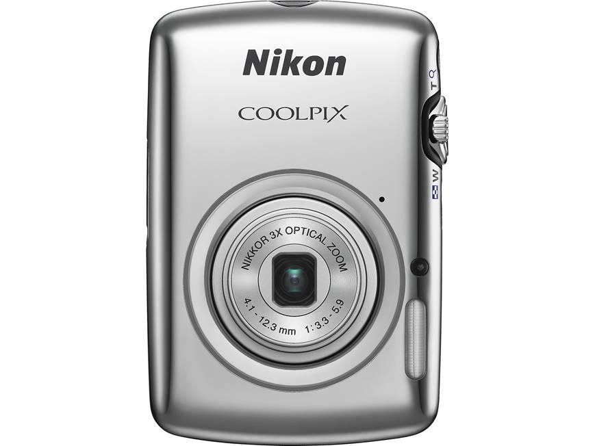 Nikon Coolpix S01 (Silver) Ultra-compact 10.1-megapixel digital