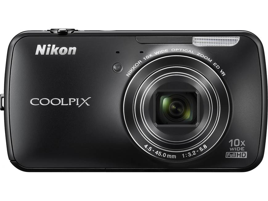 Nikon Coolpix S800c (Black) 16-megapixel digital camera with 10X
