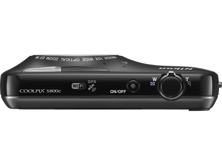 Nikon Coolpix S800c (Black) 16-megapixel digital camera with 10X