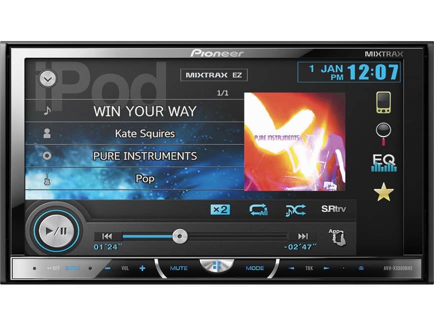 Pioneer AVH-X5500BHS DVD receiver at Crutchfield