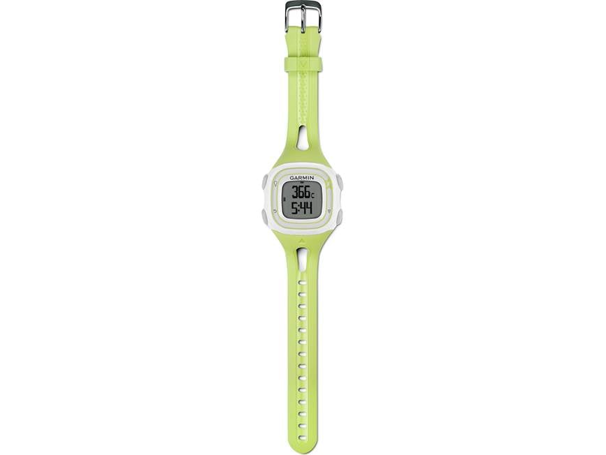 Garmin Forerunner 10 Green GPS running watch at Crutchfield display picture 3