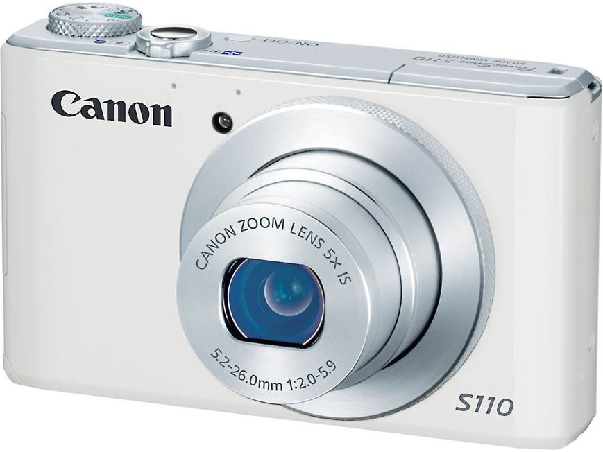 Canon PowerShot S110 (White) 12.1-megapixel digital camera with 5X