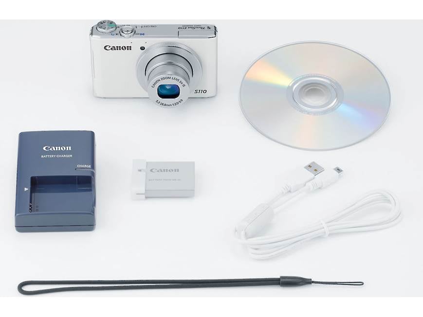 Canon PowerShot S110 (White) 12.1-megapixel digital camera with 5X